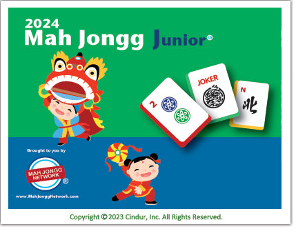 2024 Mah Jongg Junior Card(a card for teaching kids)