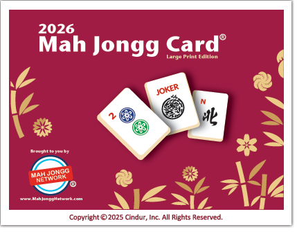 2026 Mah Jongg Card(large print edition)