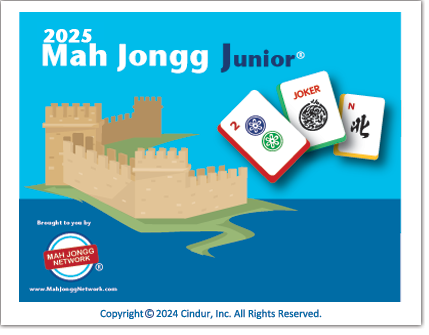 2025 Mah Jongg Junior Card(an easy card specially designed for teaching children)