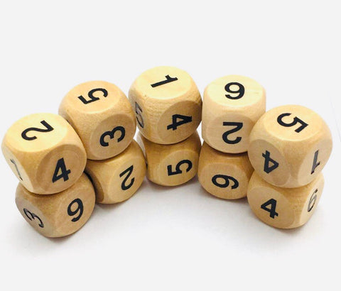 Wooden Dice - a pair